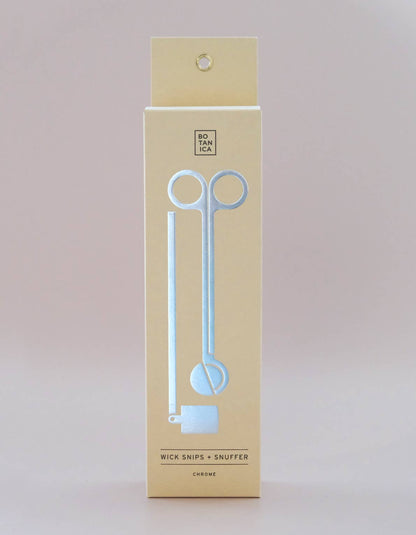 BOTANICA - Wick Snips + Snuffer Gift Box Set | Chrome