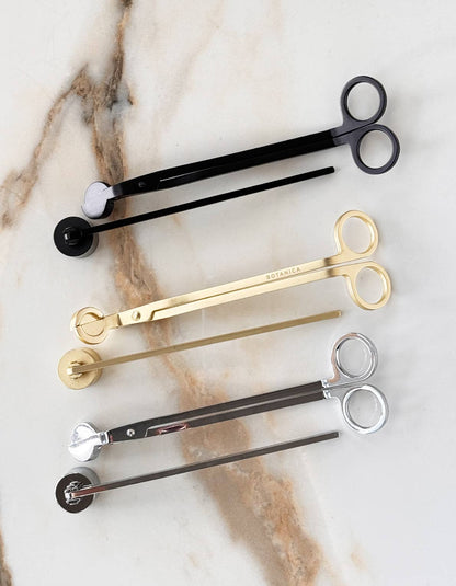 BOTANICA - Wick Snips + Snuffer Gift Box Set | Chrome