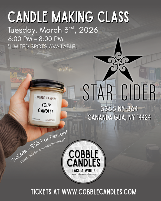 Candle Making Class @ Star Cider! (3/31)