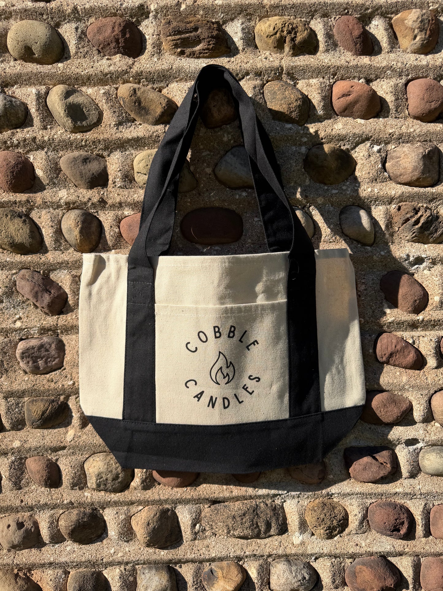 Cobble Candles Canvas Tote