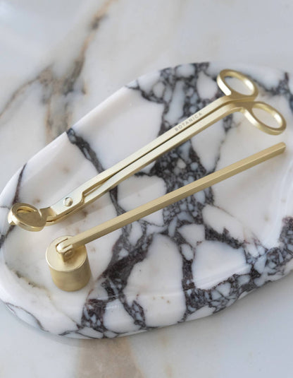 BOTANICA - Wick Snips + Snuffer Gift Box Set | Matte Brass